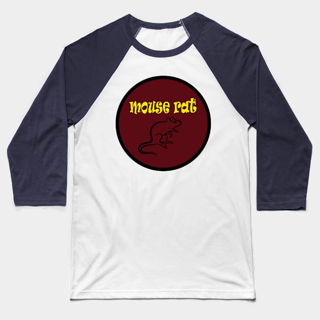 Mouse Rat Baseball T-Shirt by NEBULA-mono pro